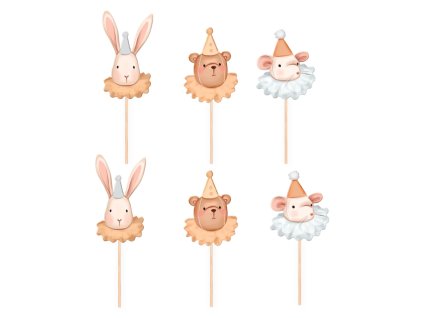 Dekorace do dortu Baby party, 6ks