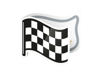 Pozvánky na oslavu závodnická vlajka, 6ks