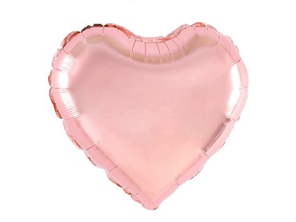 Fóliový balón srdce Rose gold 45cm