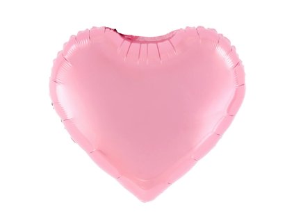Fóliový balón srdce růžové 45cm
