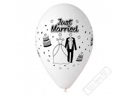 Svatební latexový balónek Just Married
