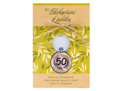 Blahopřání s klíčenkou 50. narozeniny