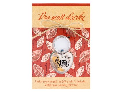 Blahopřání s klíčenkou Pro moji dcerku