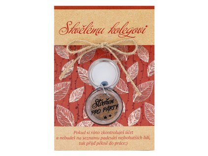 Blahopřání s klíčenkou Skvělému kolegovi