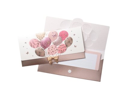 Dárková obálka na peníze nebo poukaz Balloons