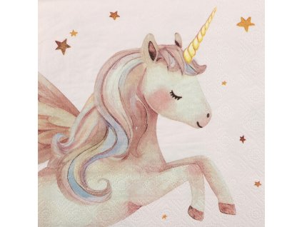 Papírové party ubrousky Jednorožec Magic, 12ks
