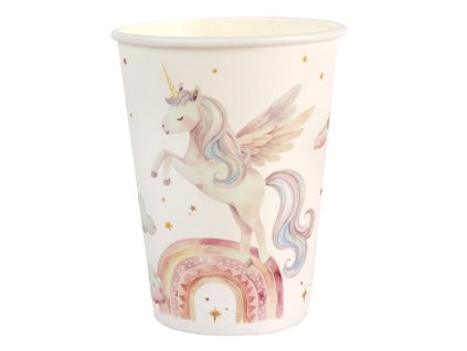 Papírové party kelímky Jednorožec Magic, 6ks