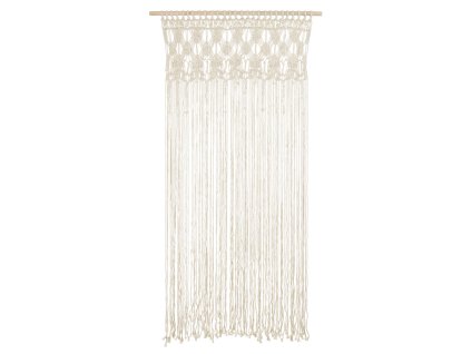 Makramé závěs dlouhý bílý 171cm