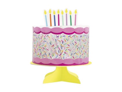 Papírová dekorace na stůl Dort