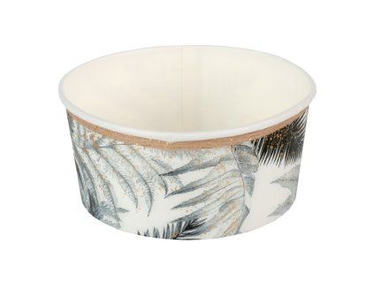 Papírové misky velké Jungle Grey, 4ks