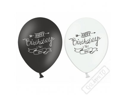 Latexový balónek s potiskem Birthday Style
