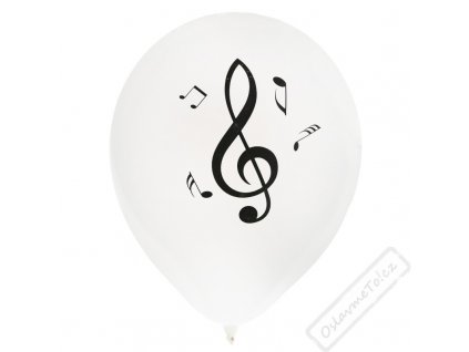 Latexové balónky s potiskem Music