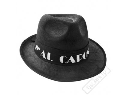 Gangsterský klobouk Al Capone černý