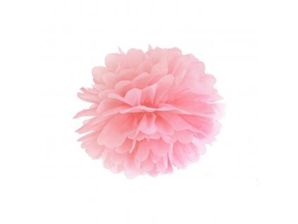 Papírová Pom pom koule pudrově růžová 25cm