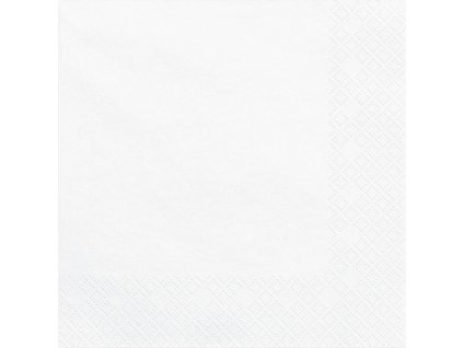 Jednobarevné papírové ubrousky bílé