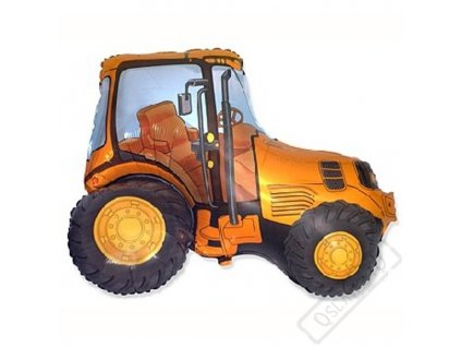 Nafukovací balón fóliový Traktor žlutý 80cm