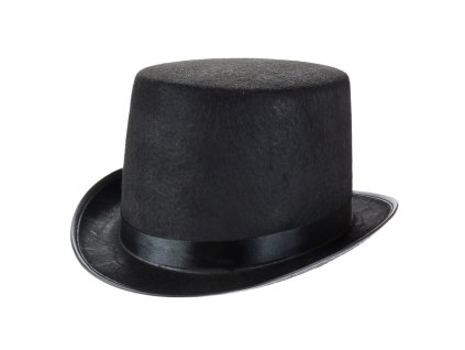 Cylindr se saténovou stuhou černý