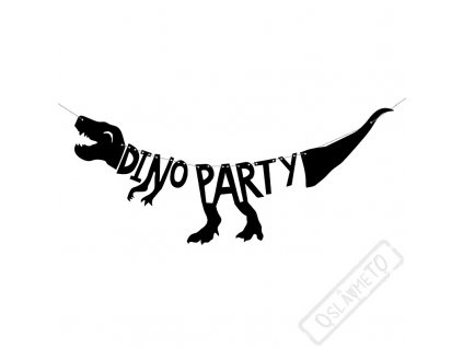 Papírová girlanda Dino Party