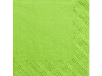 Jednobarevné papírové ubrousky zelené