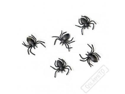 Dekorační pavoučci černí
