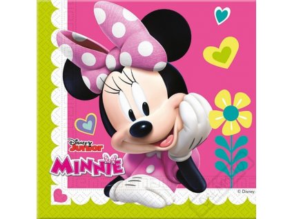 Papírové party ubrousky myška Minnie