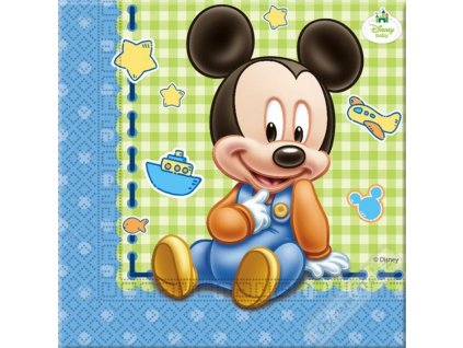 Papírové party ubrousky Mickey Baby