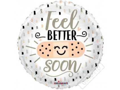 Nafukovací balónek fóliový Brzy se uzdrav 46cm