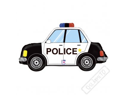 Nafukovací balón fóliový Policejní auto 80cm