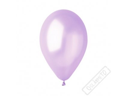 Metalický nafukovací balónek latex lila