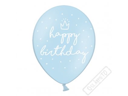 Latexový balónek Birthday Style Blue