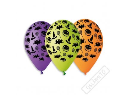 Latexový balónek s potiskem Halloween Style