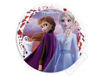 Papírové EKO talíře Frozen - Ledové království