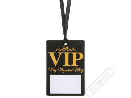 Papírové party jmenovky VIP