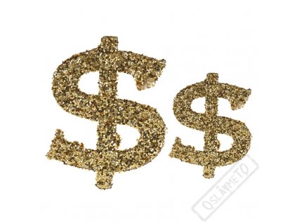 Glitrové konfety na stůl Casino Dollar