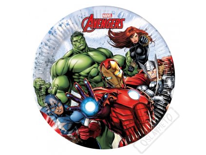 Papírové party talířky Avengers