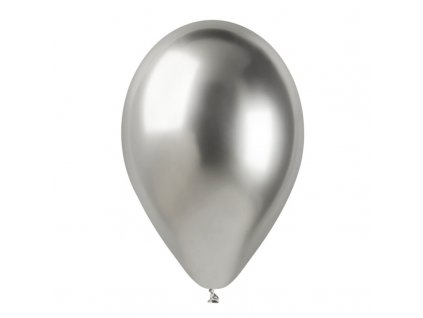 Balónek latexový Glossy Silver 33cm
