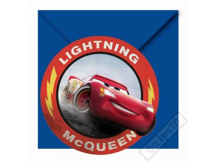 Pozvánky na oslavu Cars, 6ks