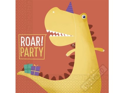 Papírové party ubrousky Dino Partysaurus