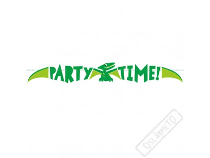 Papírová girlanda Dino Party Time
