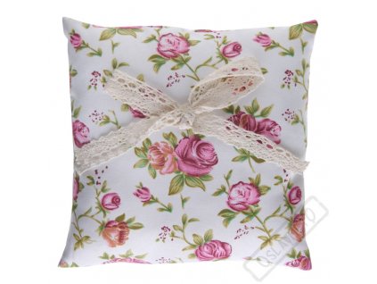 Polštářek na svatební prstýnky Rose