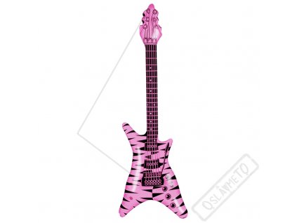 Nafukovací kytara Rock růžová