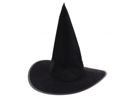Čarodějnický klobouk látkový černý