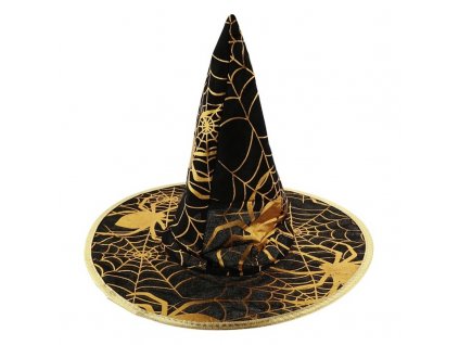 Čarodějnický klobouk se zlatou pavučinou