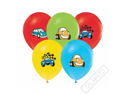 Latexové balónky s potiskem Autíčka