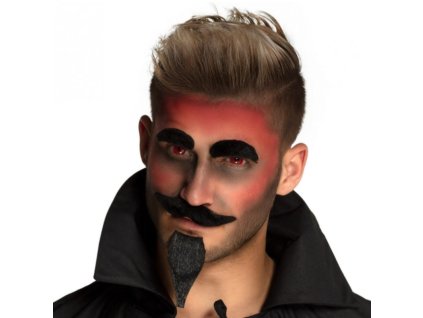 Kontaktní barevné čočky Devil červené, 2ks