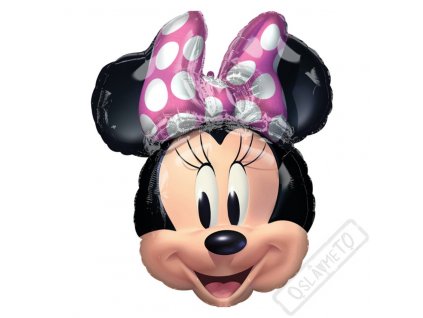 Nafukovací balón fóliový Minnie Portrét 63cm