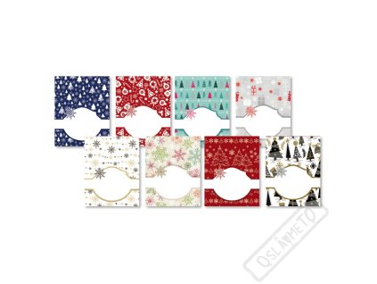 Vánoční samolepky na dárky Decor