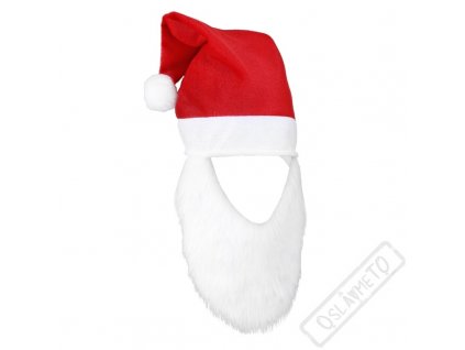 Čepice Santa s vousy