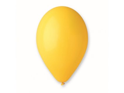 Pastelový nafukovací balónek latex žlutý