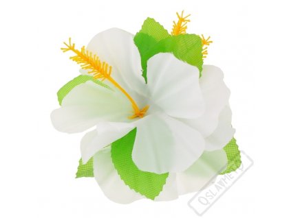 Havajská květina do vlasů Bianco